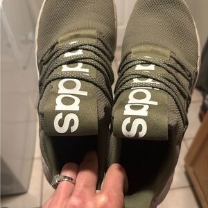 Adidas Lite Racer Adapt 5.0 Mens Size 8.5 Olive Green Shoes